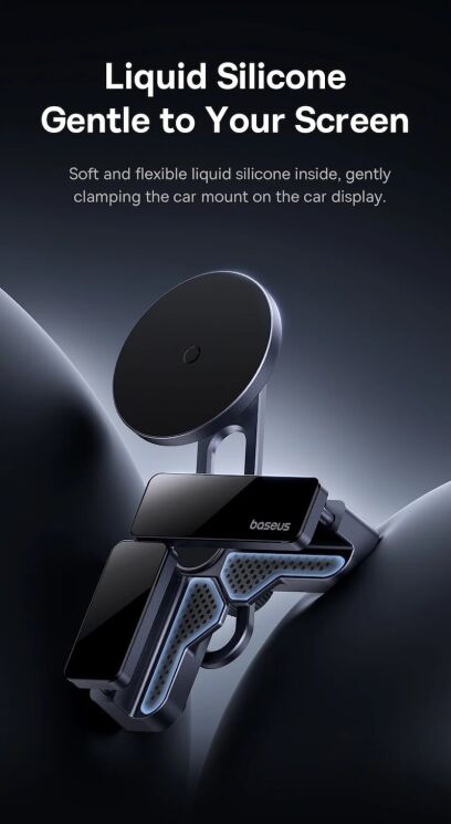 Автомобільний тримач Baseus MaxView Magnetic Car Mount (C40180701813-00) - Grey: фото 17 з 24