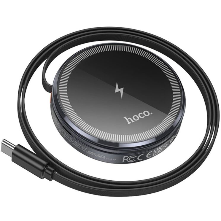 Бездротовий зарядний пристрій Hoco CQ18 2 in 1 (15W) + iWatch - Metal gray: фото 4 з 8