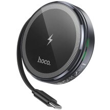 Бездротовий зарядний пристрій Hoco CQ18 2 in 1 (15W) + iWatch - Metal gray: фото 1 з 8