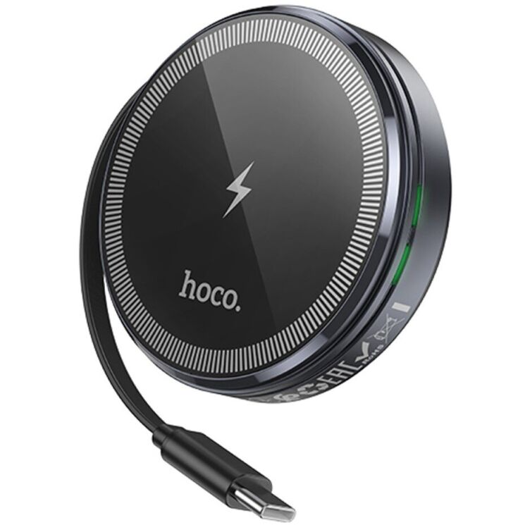Бездротовий зарядний пристрій Hoco CQ18 2 in 1 (15W) + iWatch - Metal gray: фото 1 з 8