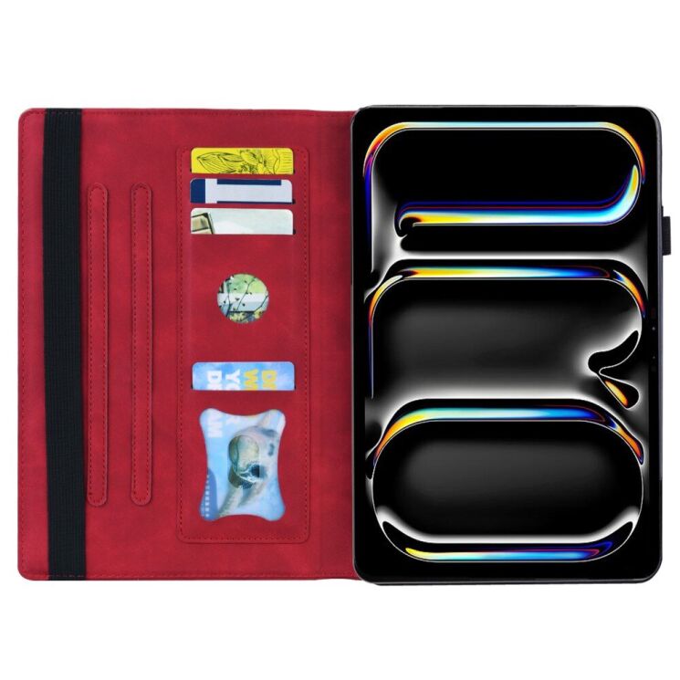 Чехол Deexe Business Style для Apple iPad Pro 11 (2024) - Red: фото 2 из 6