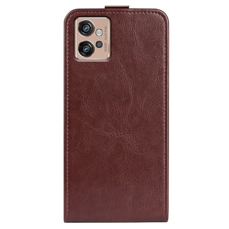 Чехол Deexe Flip Case для Motorola Moto G32 - Brown: фото 3 из 8