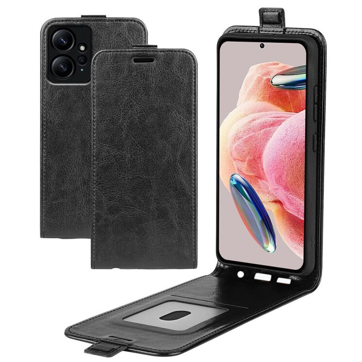 Чохол Deexe Flip Case для Xiaomi Redmi Note 12 - Black: фото 4 з 7