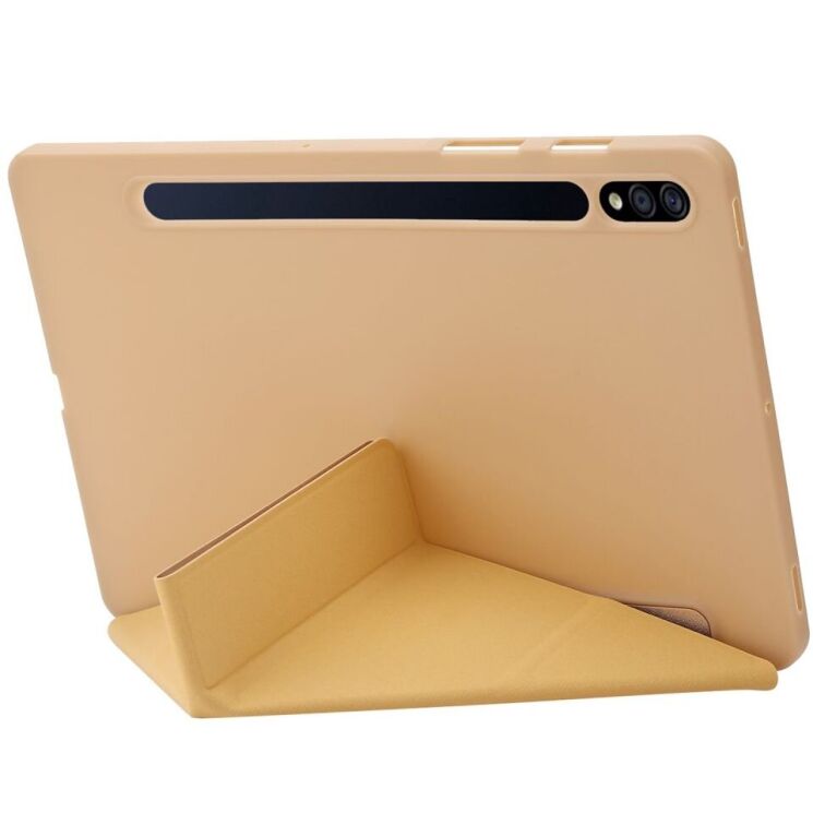 Чехол Deexe Origami Series для Samsung Galaxy Tab S10 Plus - Gold: фото 2 из 4