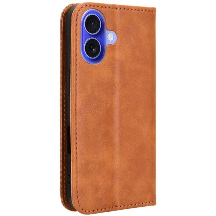 Чехол Deexe Retro Style для Apple iPhone 16 - Brown: фото 6 из 8