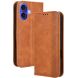 Чехол Deexe Retro Style для Apple iPhone 16 - Brown (366449Z). Фото 1 из 8