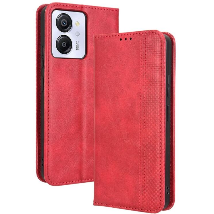 Чехол Deexe Retro Style для Blackview Color 8 / Oscal Modern 8 - Red: фото 1 из 7