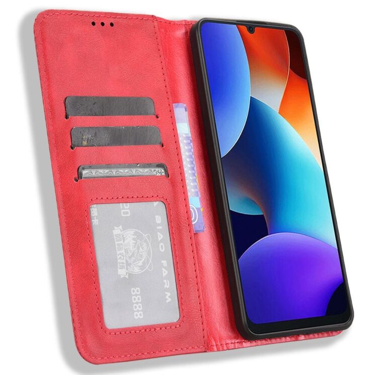 Чехол Deexe Retro Style для Blackview Color 8 / Oscal Modern 8 - Red: фото 2 из 7