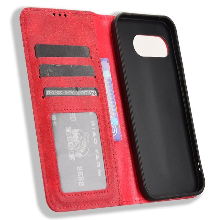 Чехол Deexe Retro Style для Google Pixel 9a - Red: фото 4 из 7