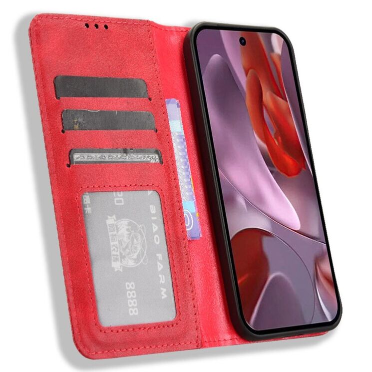 Чехол Deexe Retro Style для Google Pixel 9a - Red: фото 2 из 7