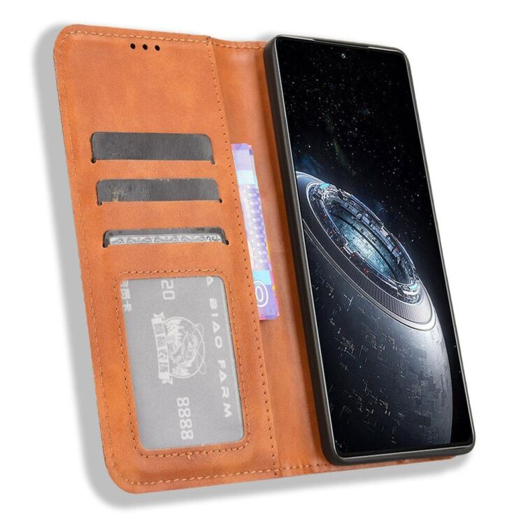 Чехол Deexe Retro Style для Infinix GT 20 Pro - Brown: фото 2 из 7