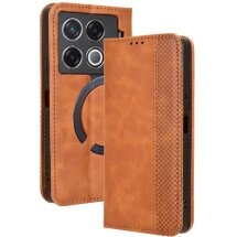 Чехол Deexe Retro Style для Infinix GT 20 Pro - Brown: фото 1 из 7