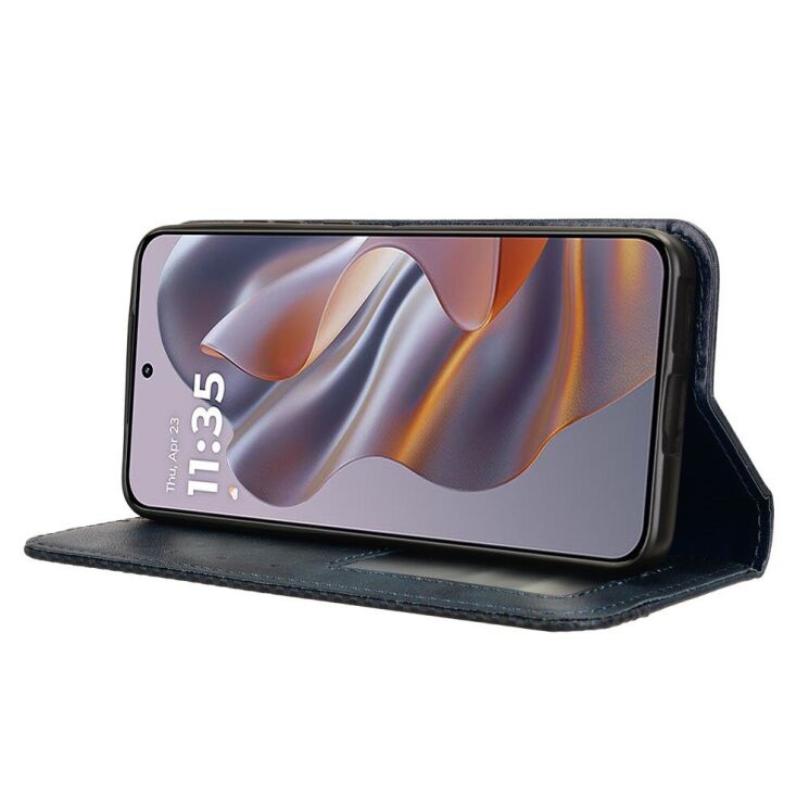 Чохол Deexe Retro Style для Motorola Edge 50 Neo - Blue: фото 3 з 7