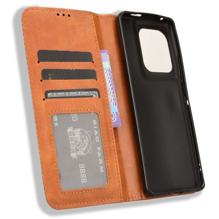 Чехол Deexe Retro Style для Motorola Edge 50 Ultra - Brown: фото 4 из 7