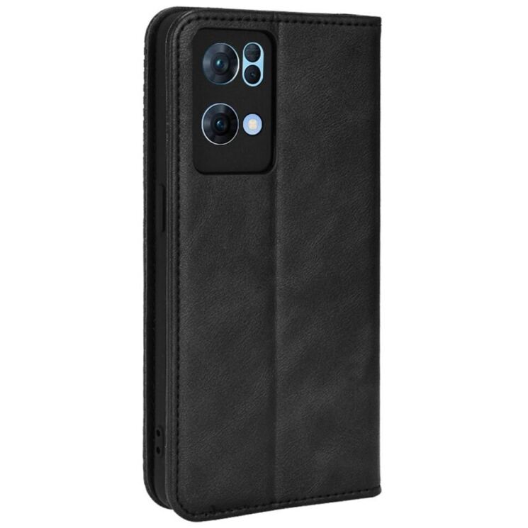 Чохол Deexe Retro Style для OPPO Reno 7 Pro - Black: фото 3 з 7