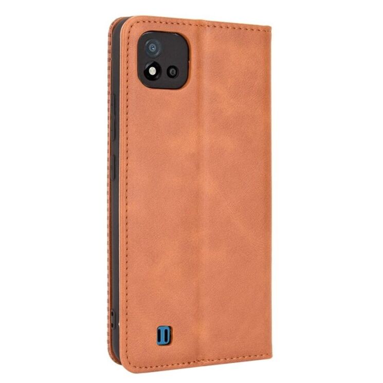 Чехол Deexe Retro Style для Realme C11 2021 - Brown: фото 5 из 12