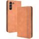 Чехол Deexe Retro Style для Samsung Galaxy S21 FE (G990) - Brown (230626Z). Фото 1 из 11