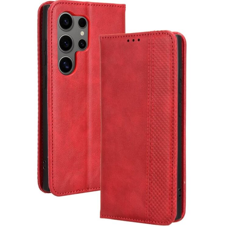 Чехол Deexe Retro Style для Samsung Galaxy S23 Ultra (S918) - Red: фото 1 из 7