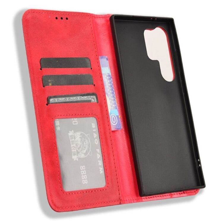 Чехол Deexe Retro Style для Samsung Galaxy S23 Ultra (S918) - Red: фото 4 из 7