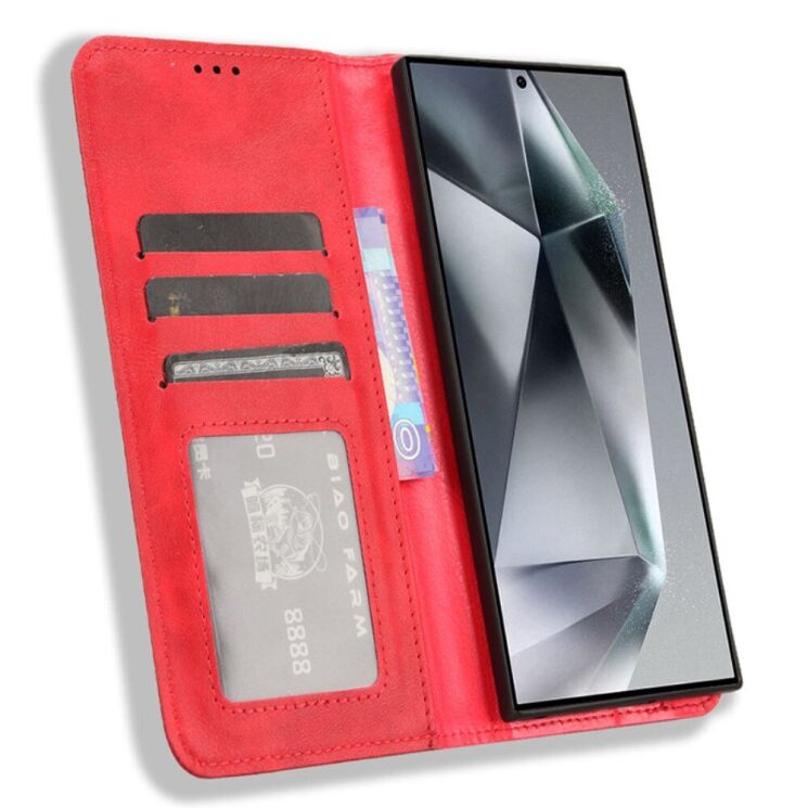 Чехол Deexe Retro Style для Samsung Galaxy S23 Ultra (S918) - Red: фото 2 из 7