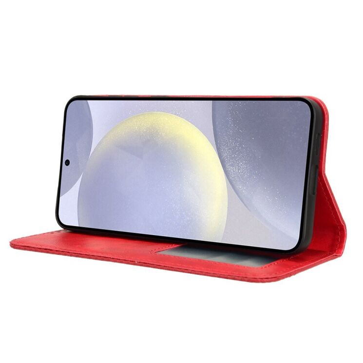 Чехол Deexe Retro Style для Samsung Galaxy S25 Plus (S936) - Red: фото 3 из 7