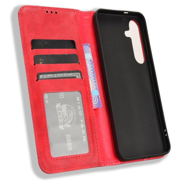 Чехол Deexe Retro Style для Samsung Galaxy S25 Plus (S936) - Red: фото 4 из 7