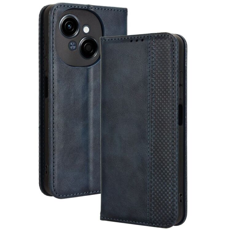 Чехол Deexe Retro Style для TECNO Spark Go 1 - Blue: фото 1 из 7