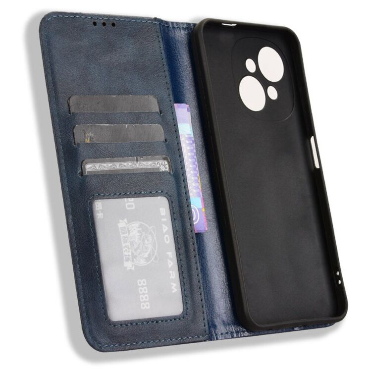 Чехол Deexe Retro Style для TECNO Spark Go 1 - Blue: фото 4 из 7