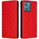 Чохол Deexe Rhombus Book для Motorola Edge 40 Neo - Red (340039R). Фото 1 з 6