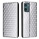 Чехол Deexe Rhombus Book для Motorola Moto G05 / Moto E15 - Silver (372702S). Фото 1 из 10