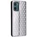 Чехол Deexe Rhombus Book для Motorola Moto G05 / Moto E15 - Silver (372702S). Фото 8 из 10