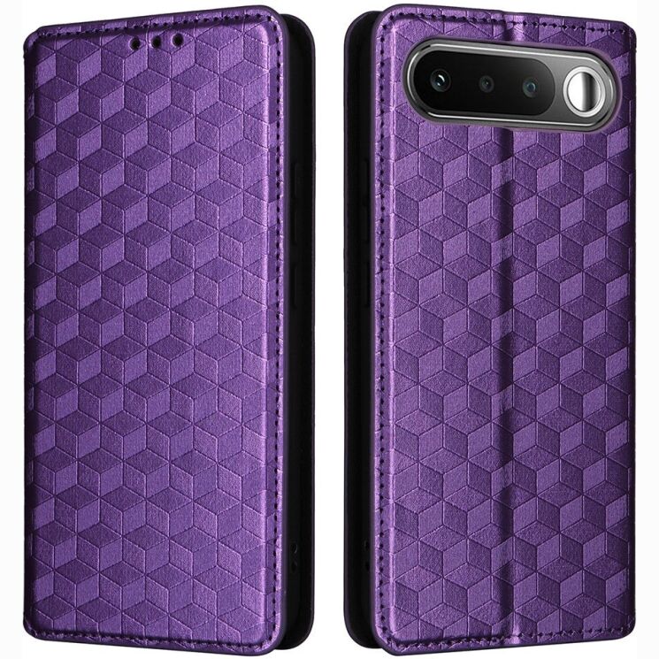 Чохол Deexe Rhombus Book для Realme 16 - Purple: фото 1 з 9