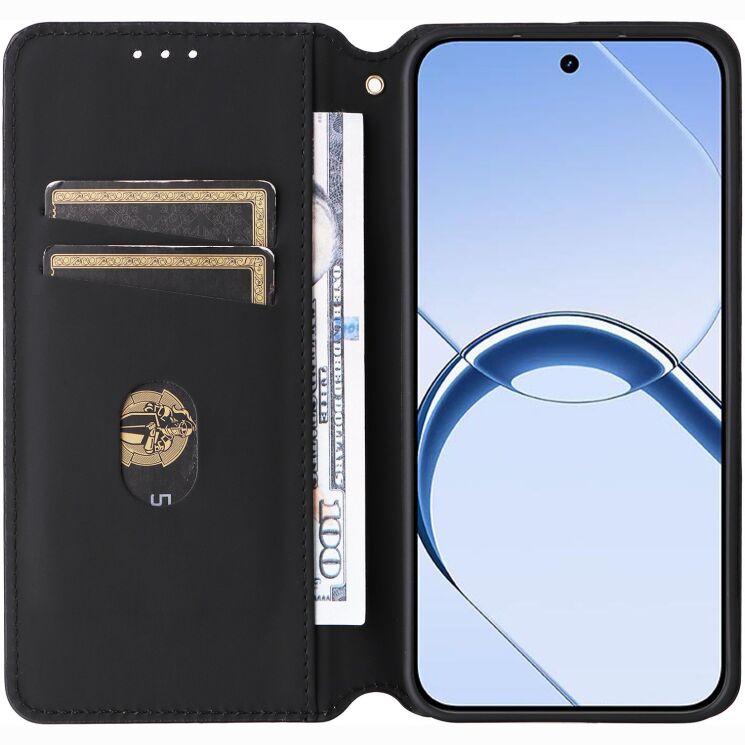 Чохол Deexe Rhombus Book для Realme 16 - Purple: фото 2 з 9
