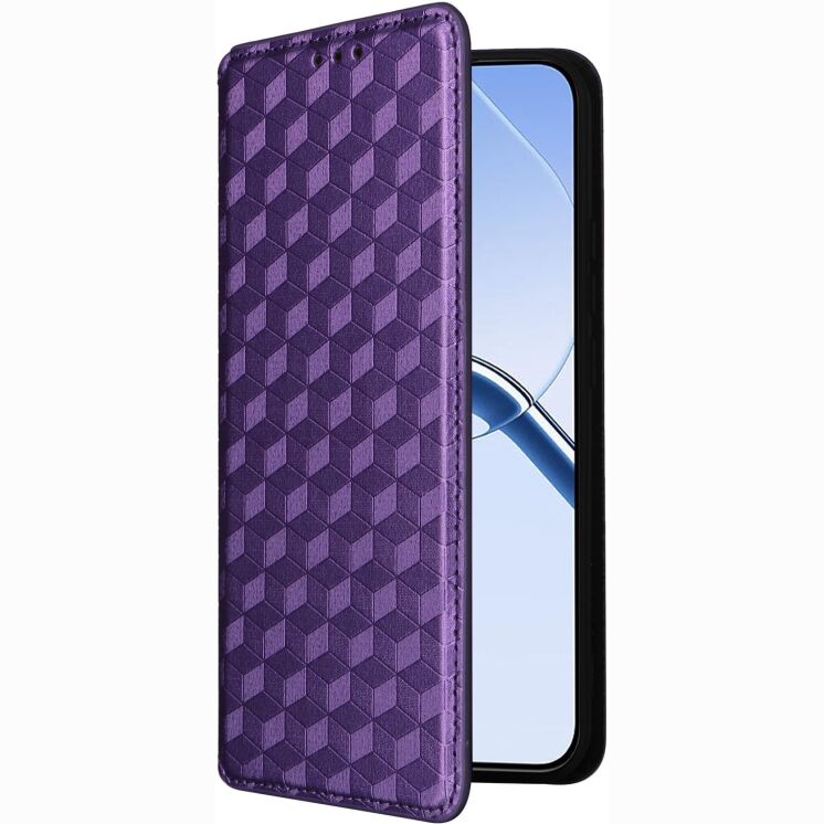 Чохол Deexe Rhombus Book для Realme 16 - Purple: фото 6 з 9