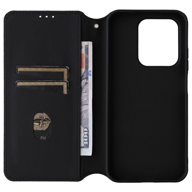 Чохол Deexe Rhombus Book для Xiaomi Redmi 15C / Poco C85 - Black: фото 3 з 10