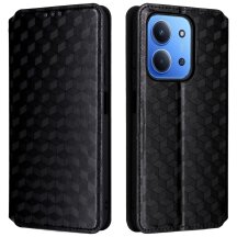 Чохол Deexe Rhombus Book для Xiaomi Redmi 15C / Poco C85 - Black: фото 1 з 10