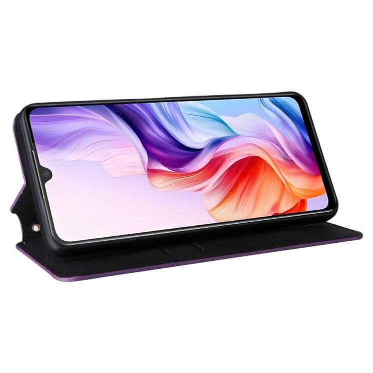 Чехол Deexe Rhombus Book для ZTE Nubia V70 Max - Purple: фото 4 из 10