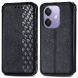 Чохол Deexe Rhombus Wallet для OPPO A3x / A3 / A40m - Black (365326B). Фото 1 з 9