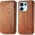 Чехол Deexe Rhombus Wallet для OPPO Reno 16 / 16 Pro - Brown: фото 1 из 12