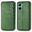 Чехол Deexe Rhombus Wallet для Realme C33 - Green (309234G)