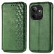 Чехол Deexe Rhombus Wallet для Realme GT 6 - Green (357810G). Фото 1 из 7