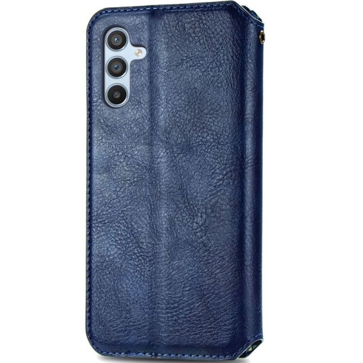 Чехол Deexe Rhombus Wallet для Samsung Galaxy A36 (A366) / A56 (A566) - Blue: фото 5 из 9