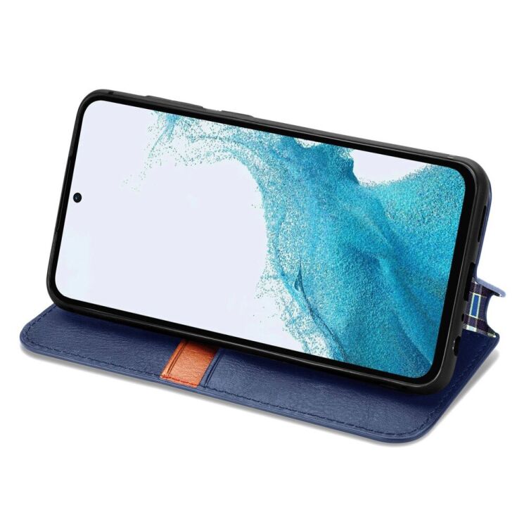 Чехол Deexe Rhombus Wallet для Samsung Galaxy A36 (A366) / A56 (A566) - Blue: фото 3 из 9