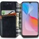 Чехол Deexe Rhombus Wallet для VIVO Y33s / Y21 / Y21s - Black (290239B). Фото 2 из 8