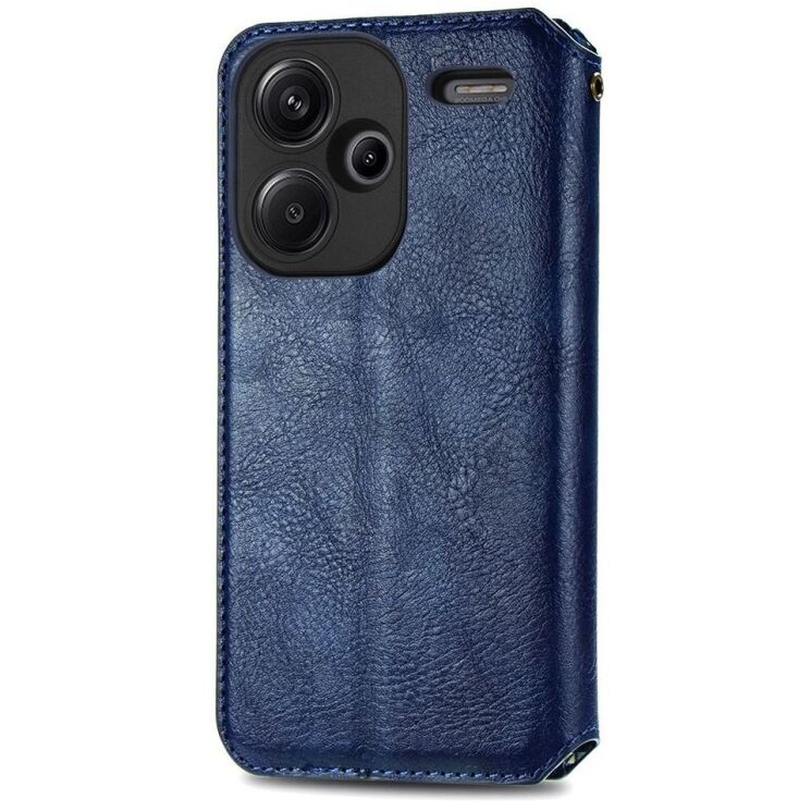 Чехол Deexe Rhombus Wallet для Xiaomi Redmi Note 13 Pro+ - Blue: фото 5 из 6