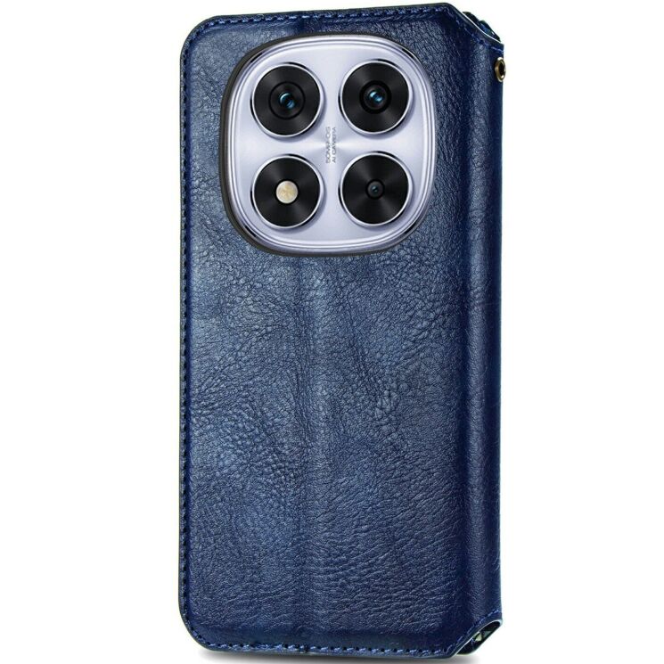 Чехол Deexe Rhombus Wallet для Xiaomi Redmi Note 15 Pro Plus / Poco M8 Pro 5G - Blue: фото 5 из 6