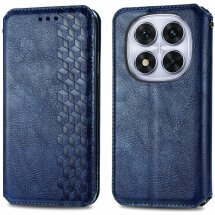 Чехол Deexe Rhombus Wallet для Xiaomi Redmi Note 15 Pro Plus / Poco M8 Pro 5G - Blue: фото 1 из 6