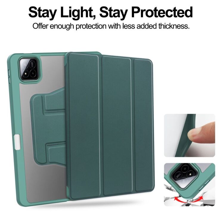 Чехол Deexe Rotary Case для Xiaomi Pad 7 / 7 Pro - Dark Blue: фото 7 из 7