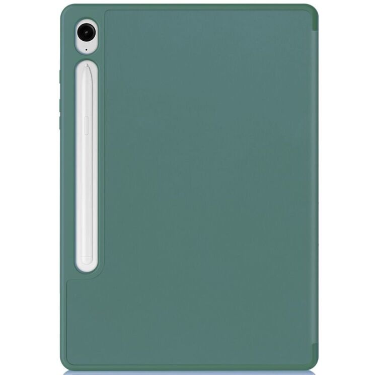 Чохол Deexe Smart Case для Samsung Galaxy Tab S9 FE (X510/516) / Tab S10 FE (X520/526) - Blackish Green: фото 2 з 10