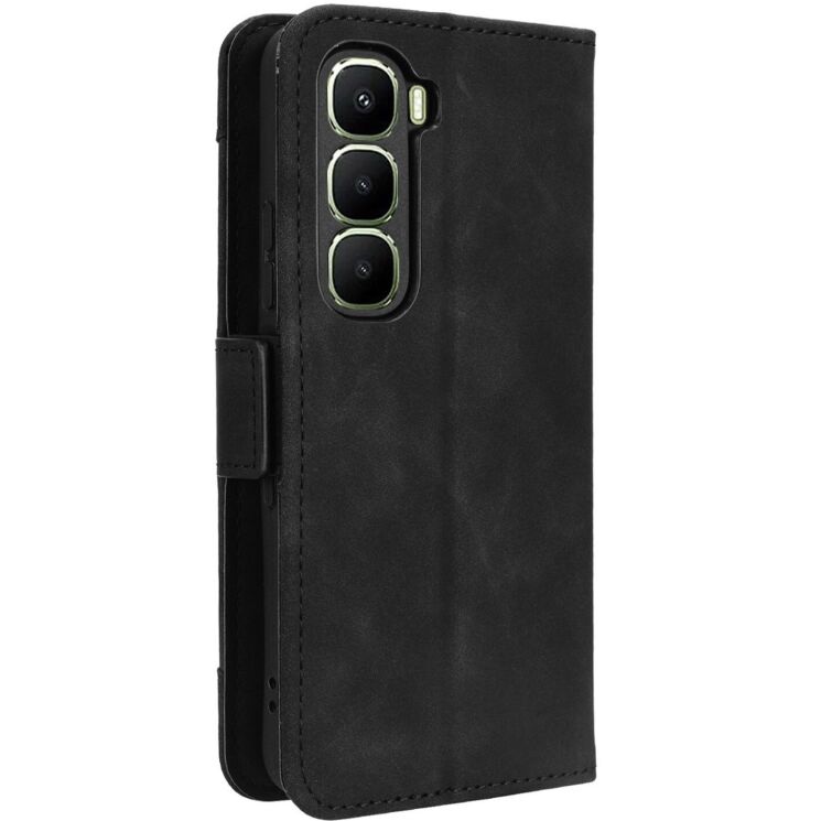 Чохол Deexe Wallet Stand для Infinix Hot 60і - Black: фото 6 з 7